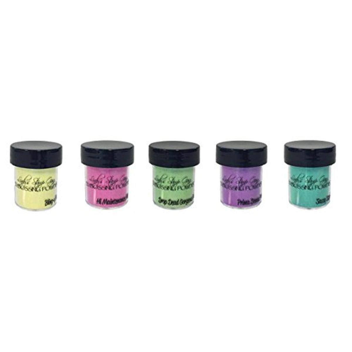 Lindy's Stamp Gang 2-Tone Embossing Powders .5oz 5-pkg-drop Dead Diva