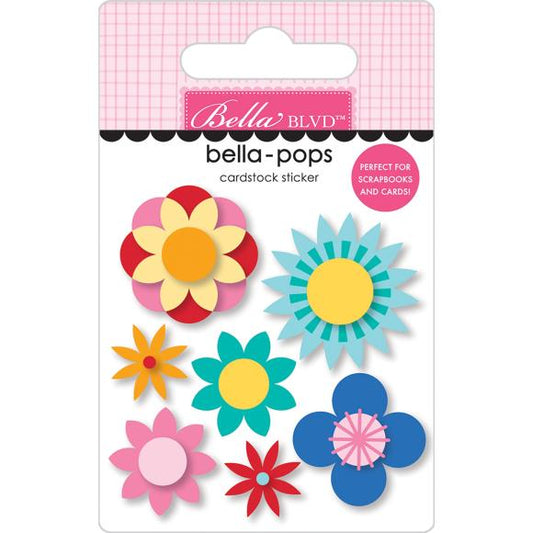 Birthday Bash Special Delivery 3D Flower Bella Pops Stickers - Bella Blvd