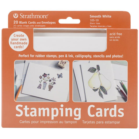 Stamping Cards and Envelopes by Strathmore 5x6.875 inch 20/Pkg