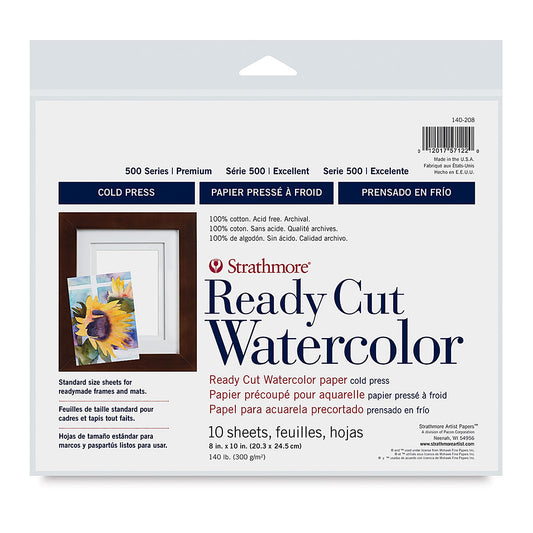 Strathmore Watercolor Paper Pack 8x10