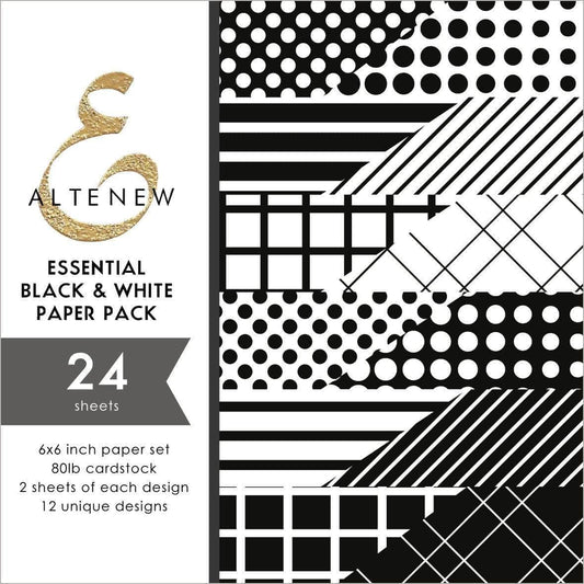 Essential Black and White Paper 6x6 Pack - Altenew