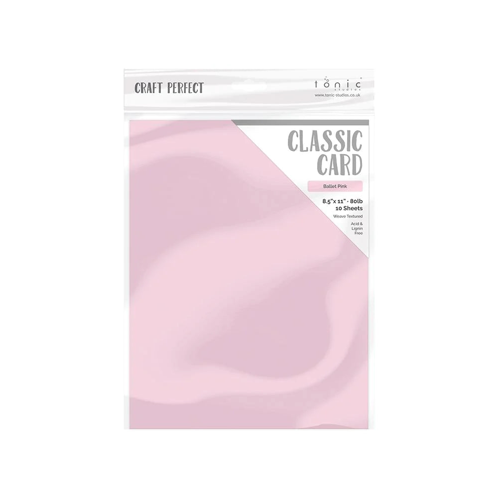 Ballet Pink - Craft Perfect Weave Textured Classic Cardstock 8.5"X11" 10/Pkg