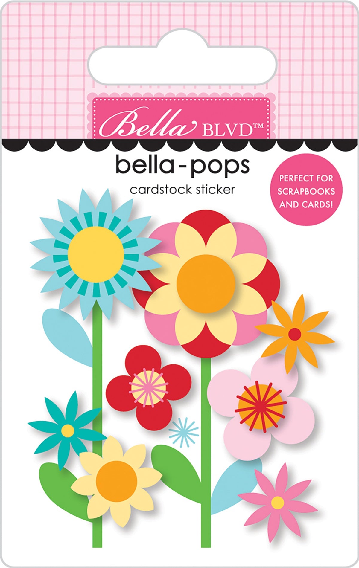 Birthday Bash Have a Great Day 3D Flower Stickers - Bella Blvd