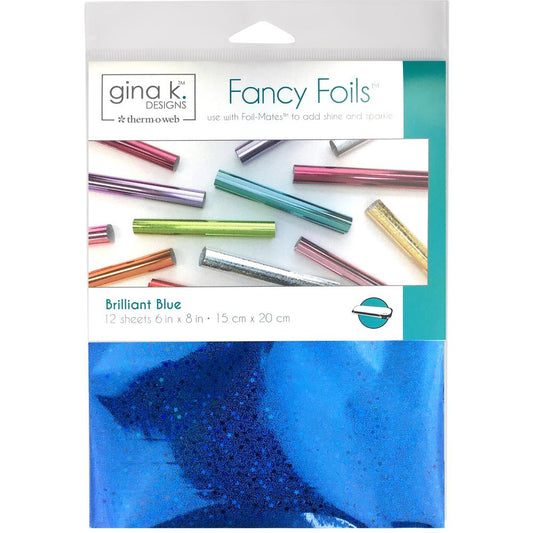 Gina K Designs - Brilliant Blue Holographic Fancy Foils 6x8