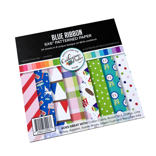 Blue Ribbon 6x6 Pattern Paper Pad - Catherine Pooler Designs