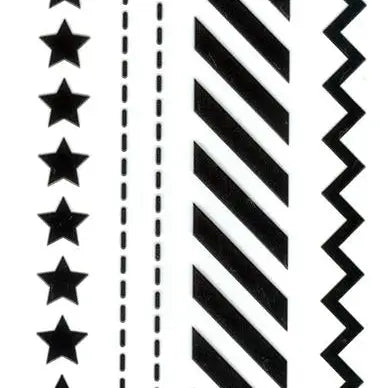 Clear Border Stamp Set Stars Stripes and Stitches by Marianne Design