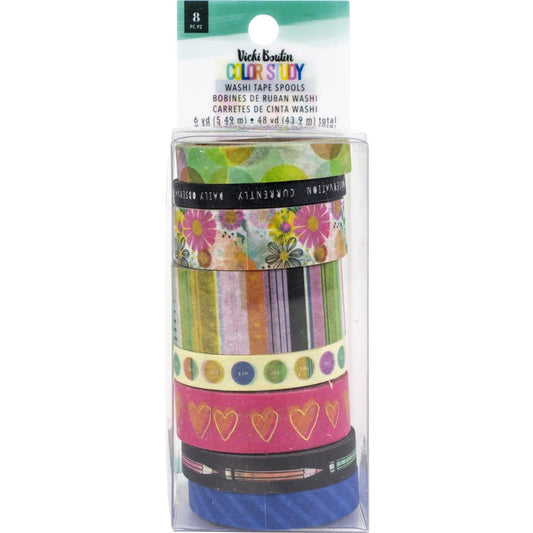 Color Study Washi Tape 8 Rolls - Vicki Boutin