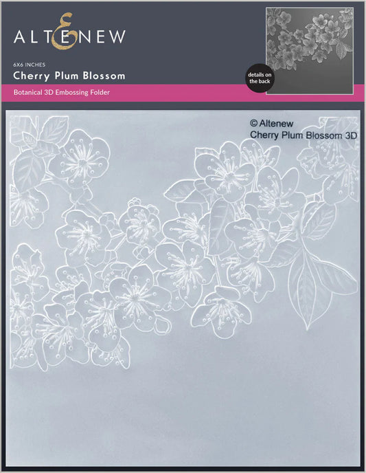 Altenew Cherry Plum Blossom 3D Embossing Folder 6x6