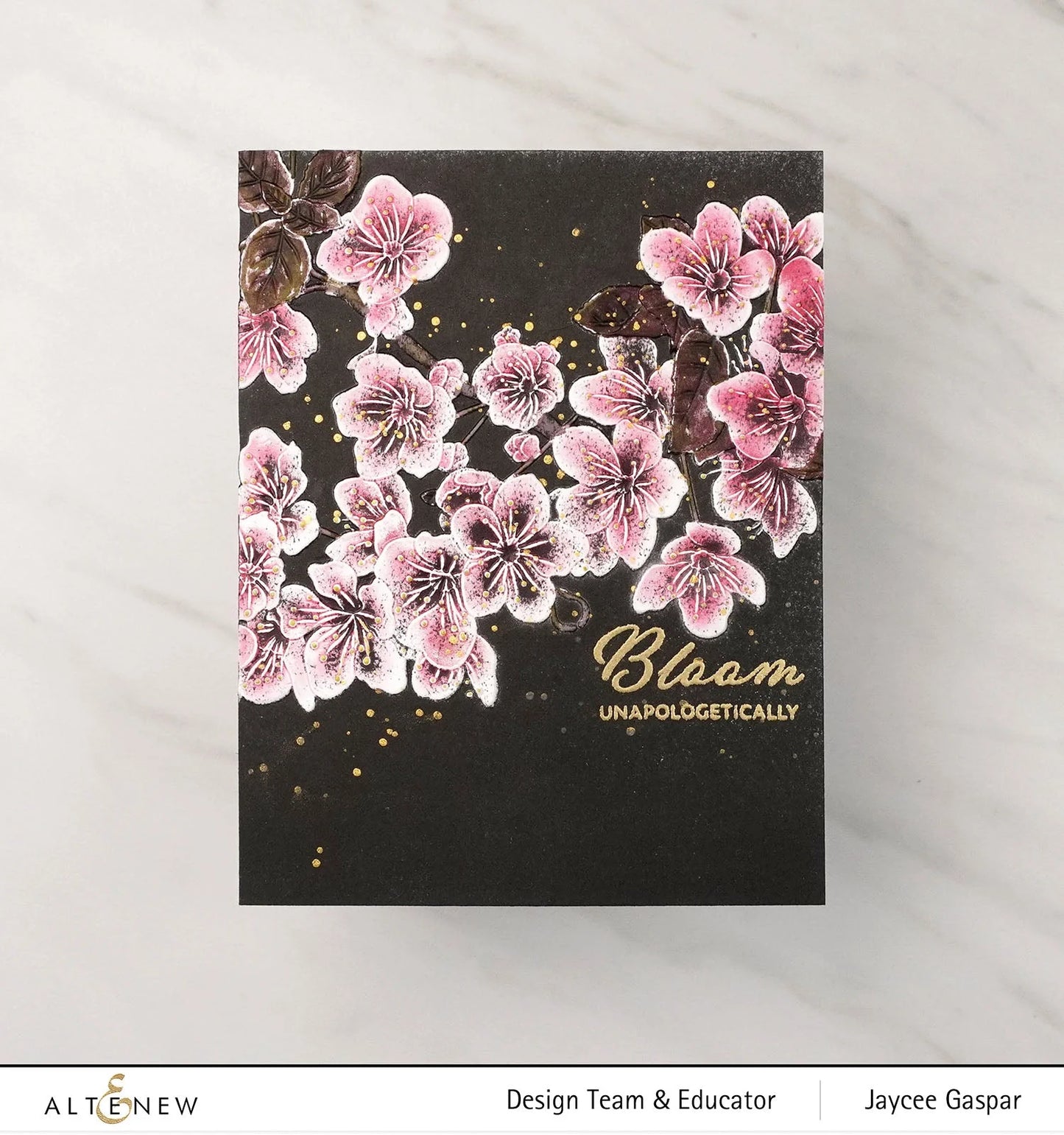 Altenew Cherry Plum Blossom 3D Embossing Folder 6x6