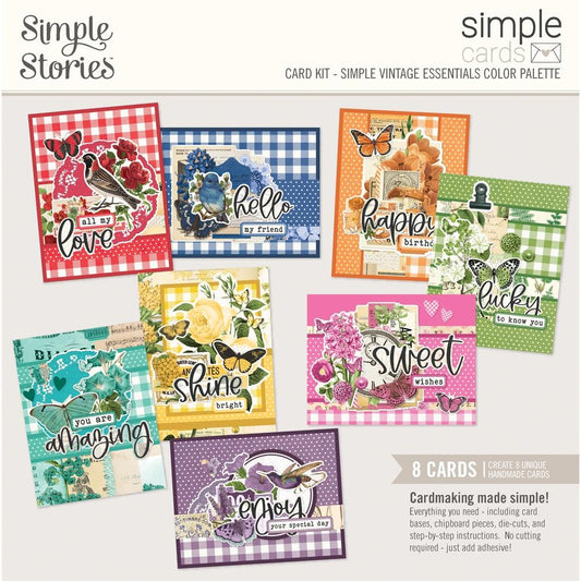 Simple Cards Vintage Essentials Color Palette -Simple Stories Card Kit