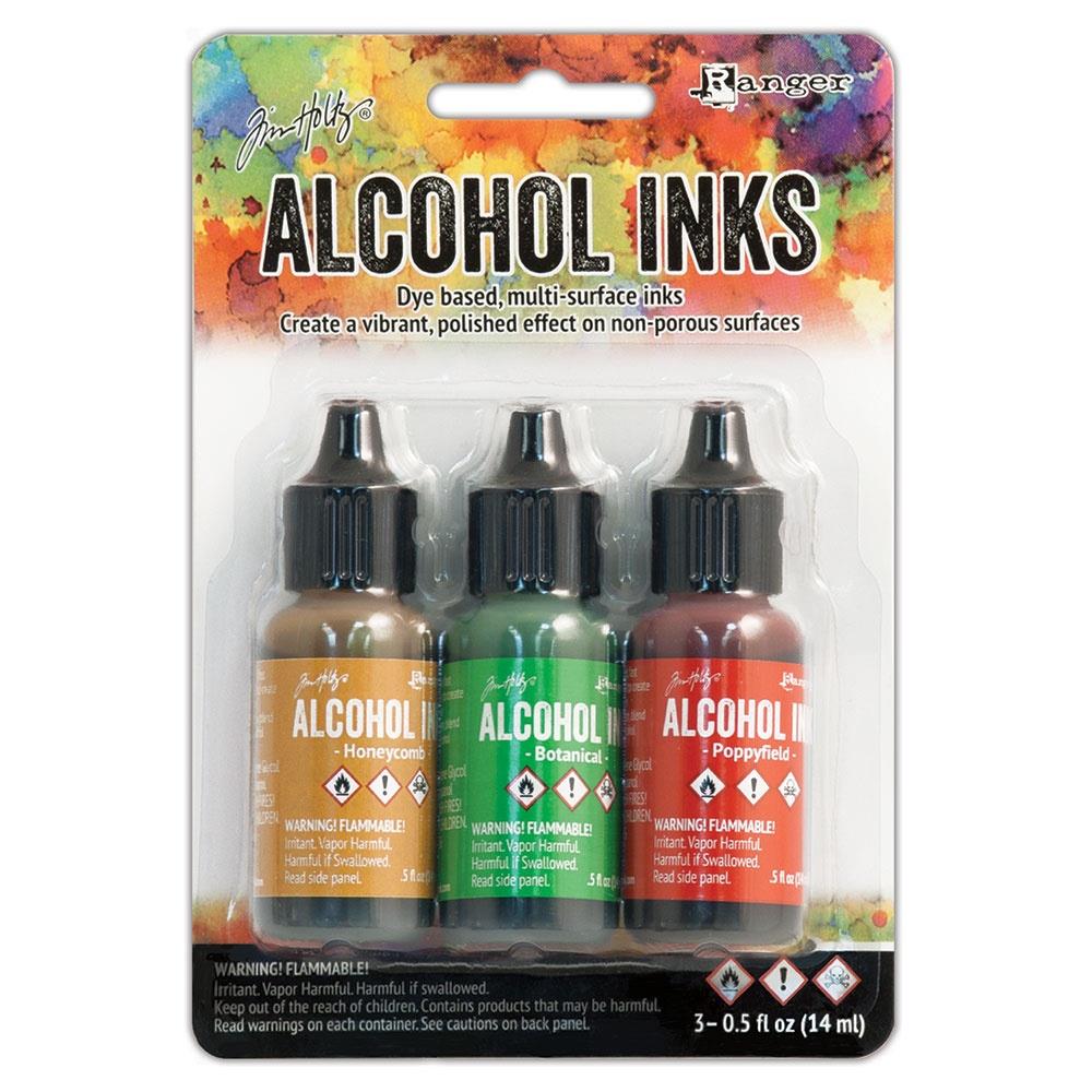 Tim Holtz Alcohol Ink .5 Ounce 3 Pack - Conservatory - Ranger