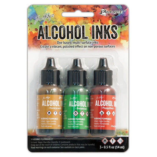 Tim Holtz Alcohol Ink .5 Ounce 3 Pack - Conservatory - Ranger