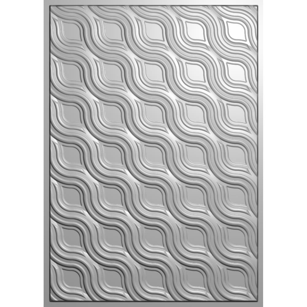Contemporary Waves 3D Embossing Folder 5x7 - Crafters Companion