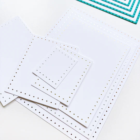 Dotted Frames Hot Foil Plate by Catherine Pooler