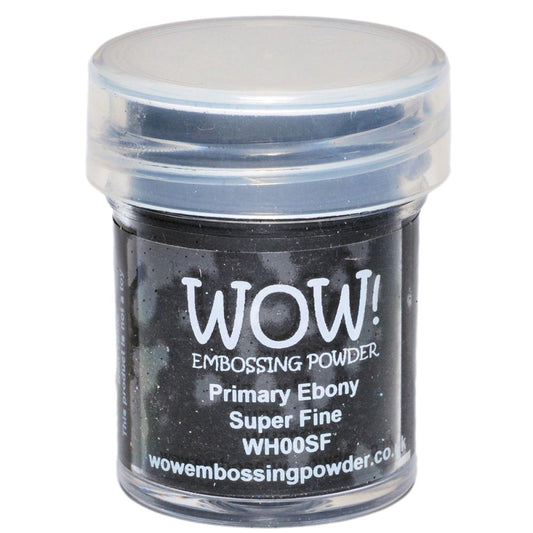 WOW! Primary Ebony Black Super Fine Embossing Powder