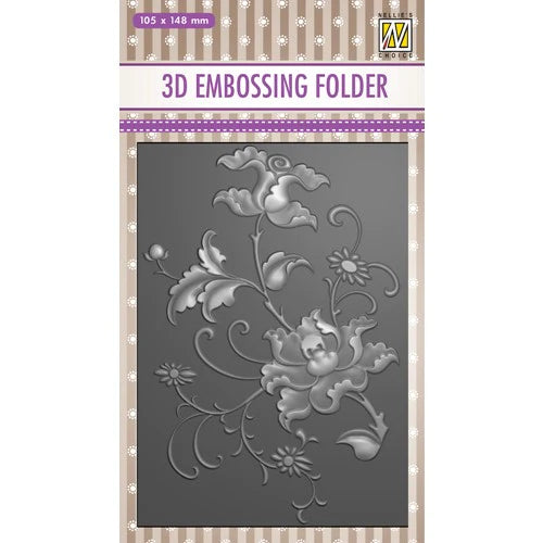Exotic Flower 3D Embossing Folder - Nellies Choice