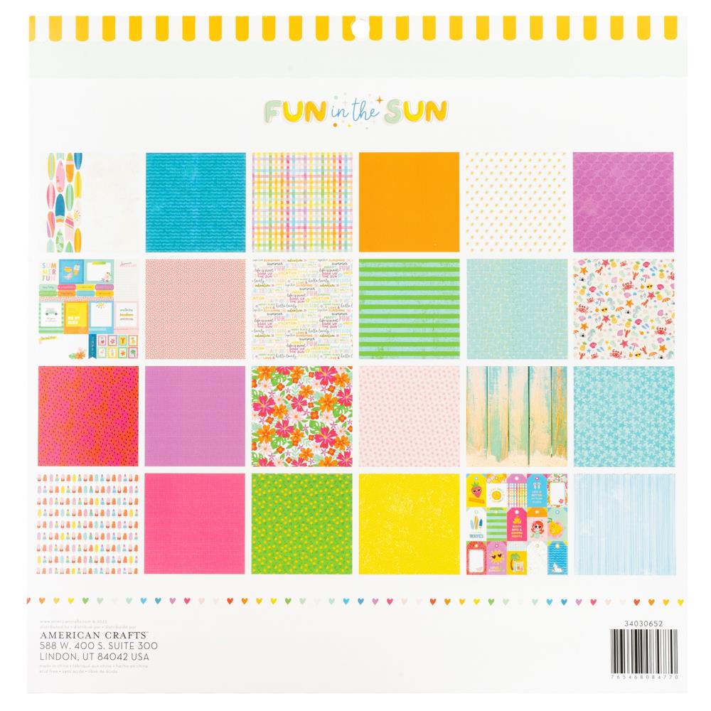 Fun in the Sun Holographic Foil 12x12 Paper Pad - Pebbles by American Crafts