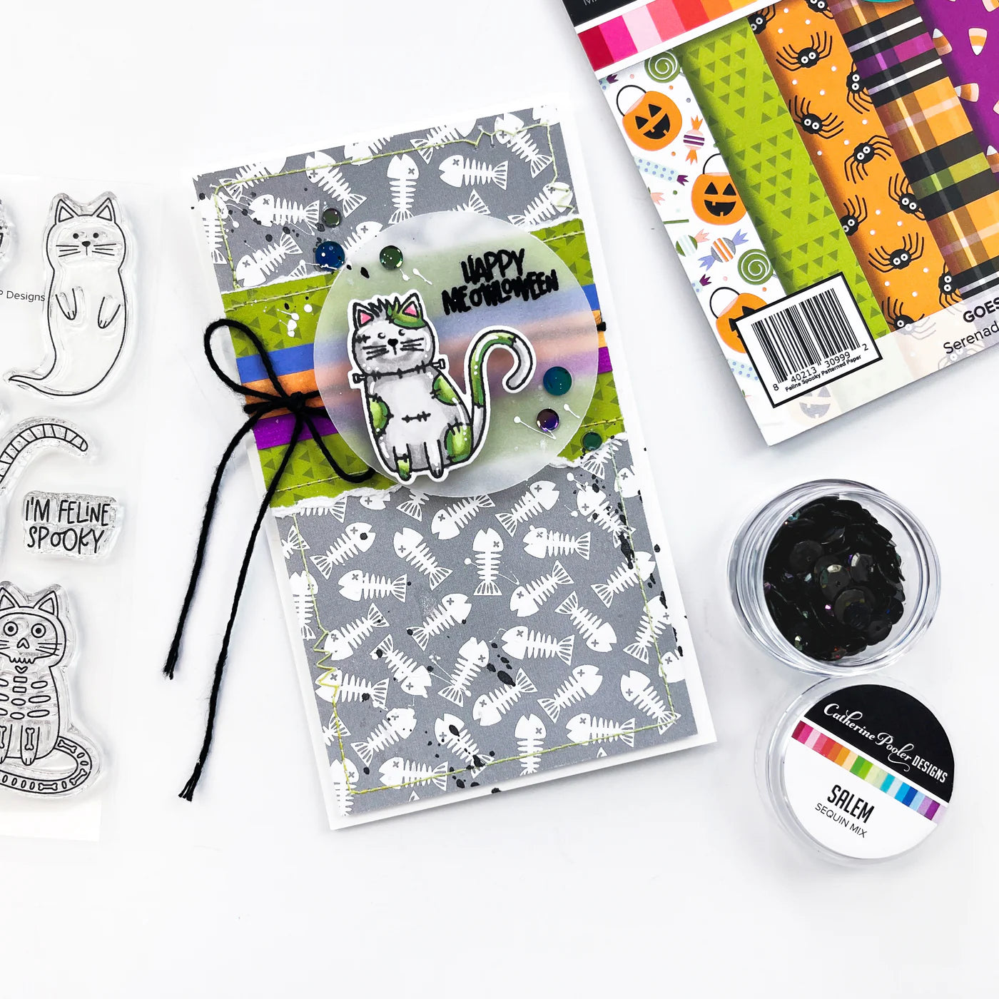 Feline Spooky Halloween 6x6 Pattern Paper Pad - Catherine Pooler Designs