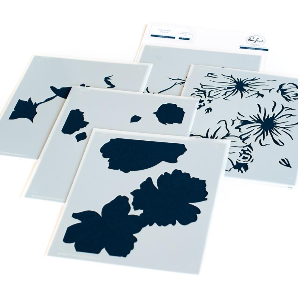 Floral Focus Stamp and Layering Stencil Set - Pinkfresh Studio