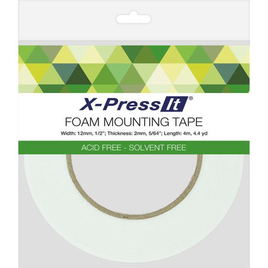 Double-Sided Foam Tape .5 x 4.4 Yards - X-Press It