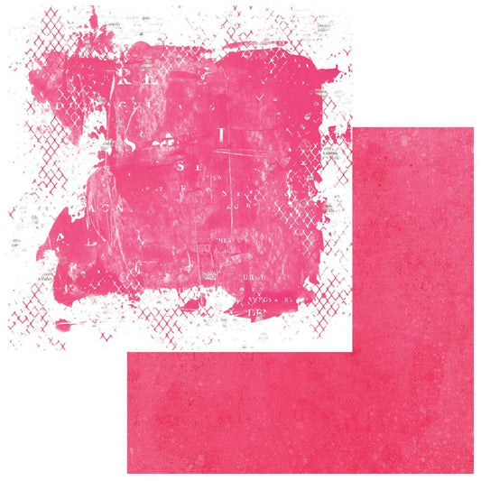 Copy of Vintage Artistry Sunburst Colored Foundations 4 - 49 and Market -12x12 Scrapbook Paper Pink