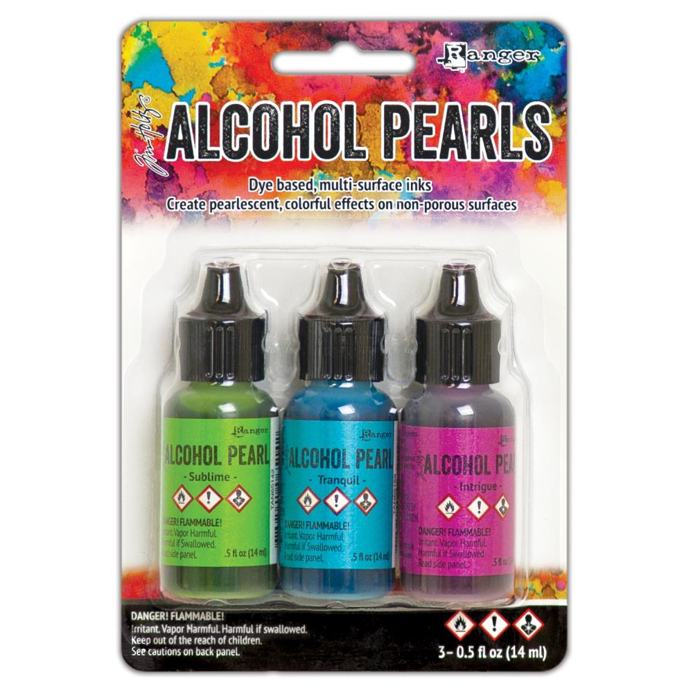 Tim Holtz Alcohol Ink Pearls Kit 2 - Sublime Tranquil Intrigue - Ranger