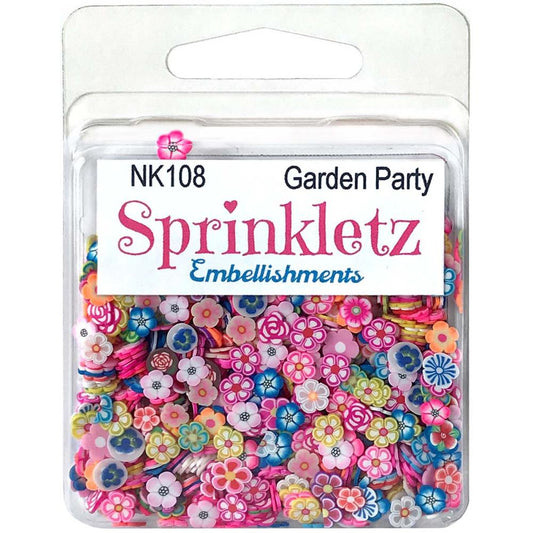 Garden Party Flowers Sprinkletz Embellishments for Crafts by Buttons Galore