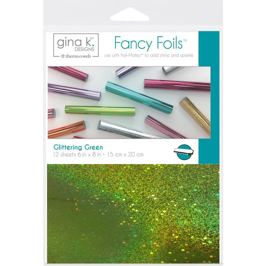 Gina K Designs - Glittering Green Fancy Foils 6x8
