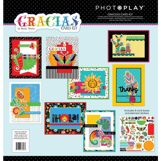 Gracias Thank You Cardmaking Card Kit - Photoplay Paper Becky Moon