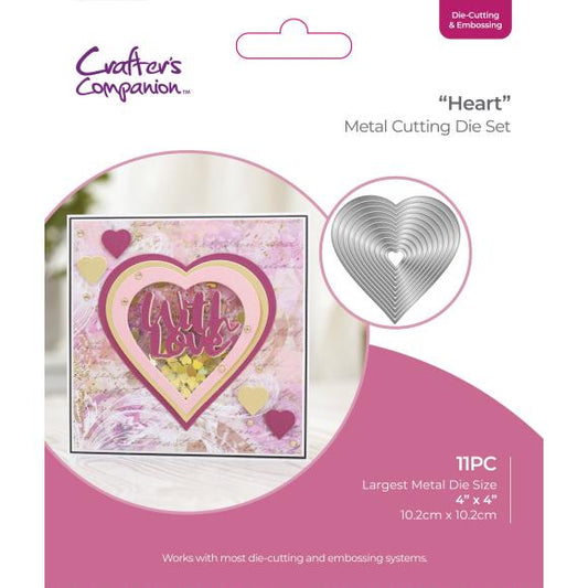 Heart Nesting Cutting and Embossing Dies - Crafters Companion