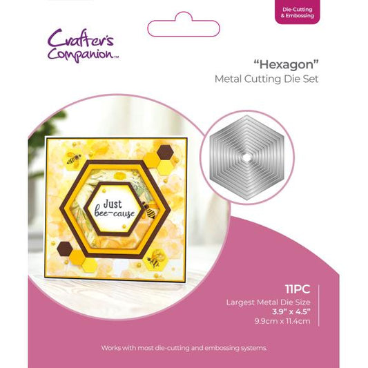 Hexagon Nesting Cutting and Embossing Dies - Crafters Companion