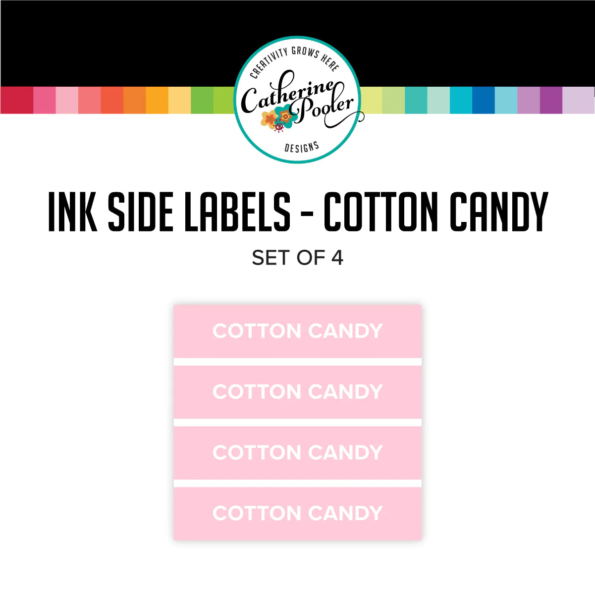Cotton Candy Pink Full Size Ink Pad Reinker and Labels Set - Catherine Pooler Designs
