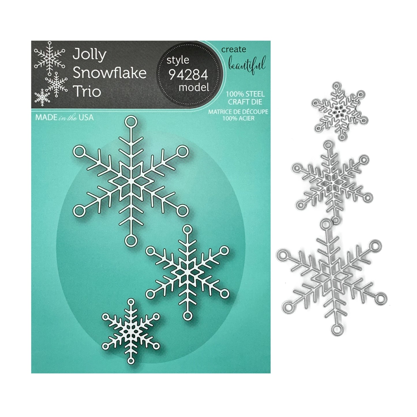 Memory Box Jolly Snowflake Trio Craft Dies Style 94284