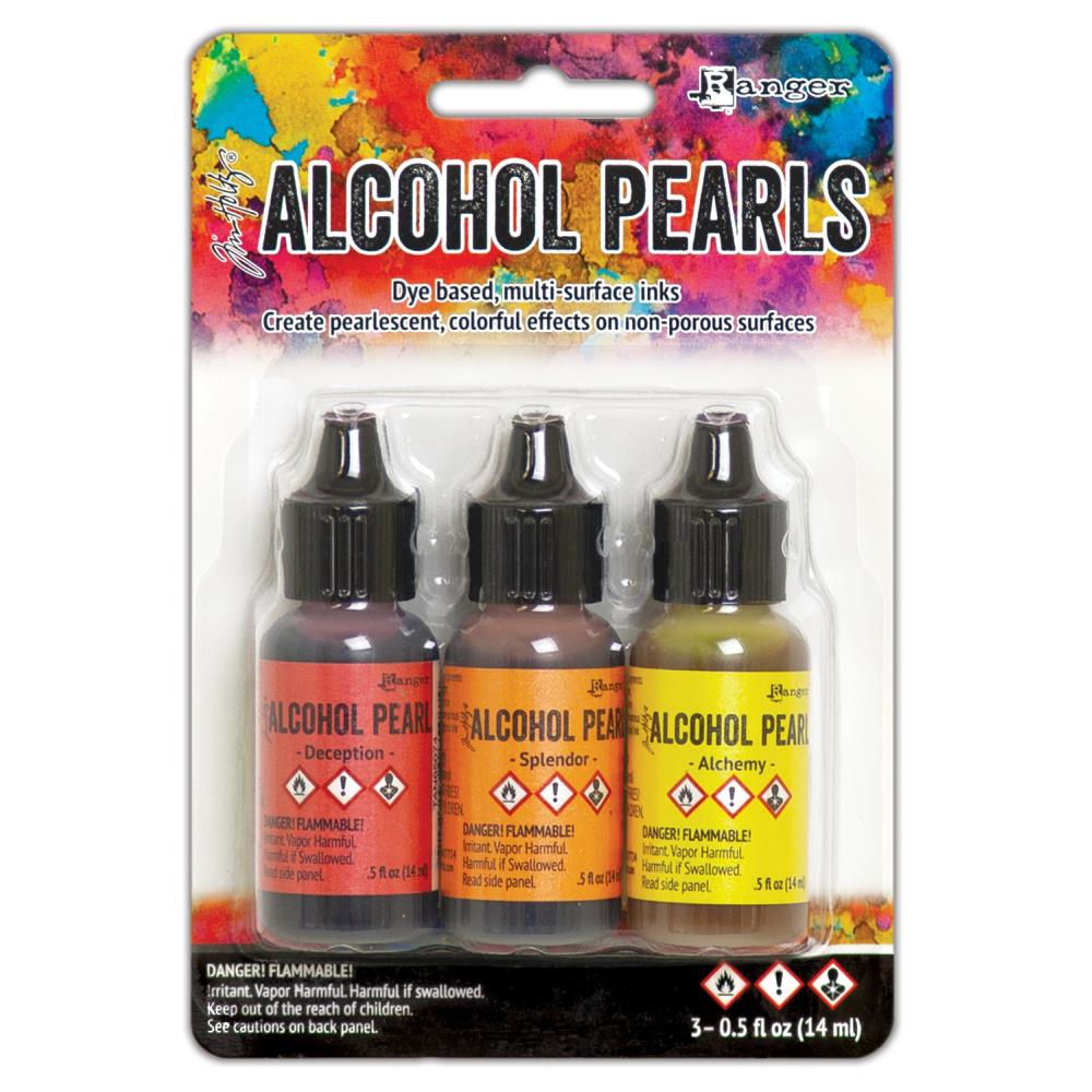 Tim Holtz Alcohol Ink Pearls Kit 1 - Deception Splendor Alchemy - Ranger