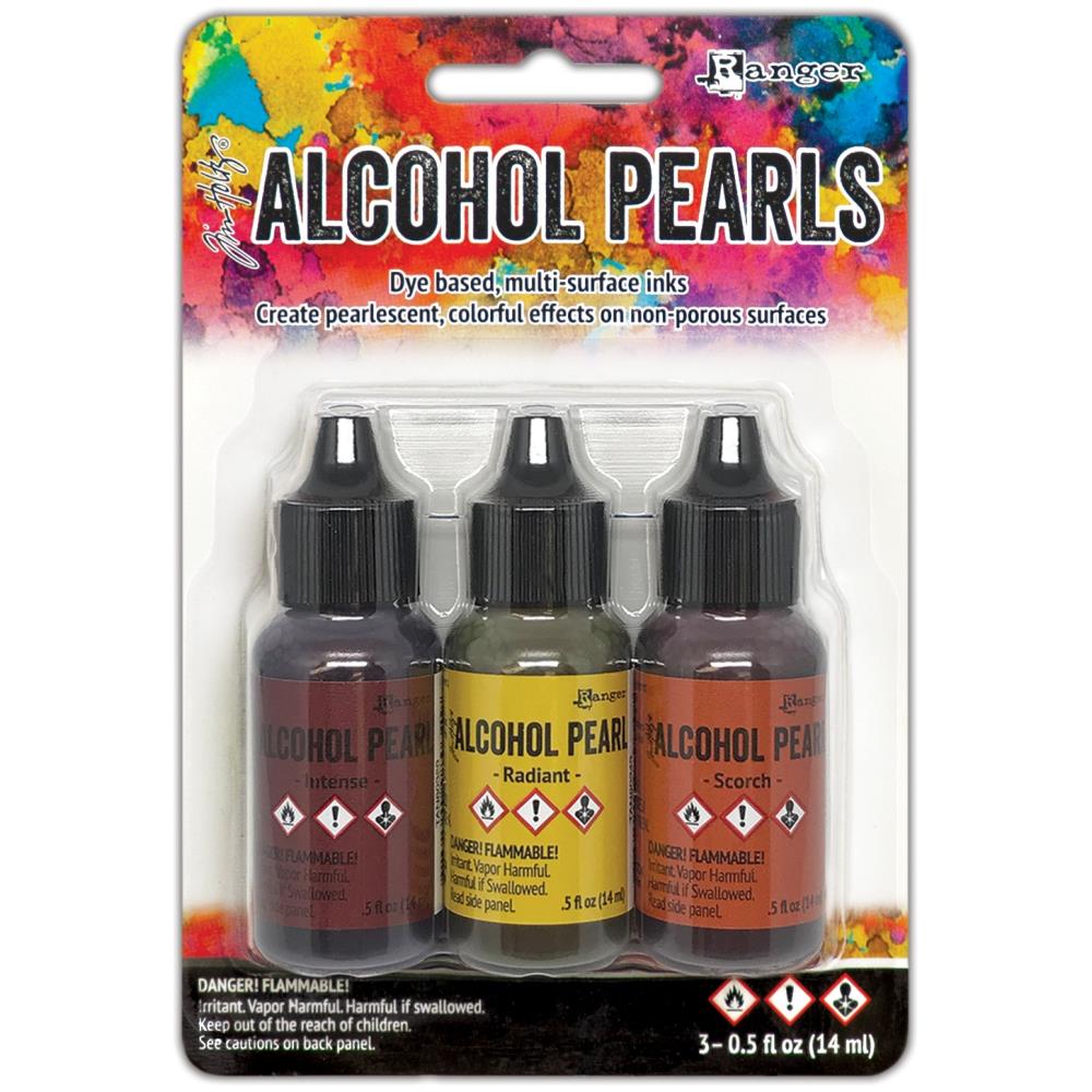 Tim Holtz Alcohol Ink Pearls Kit 5 - Intense Radiant Scorch - Ranger