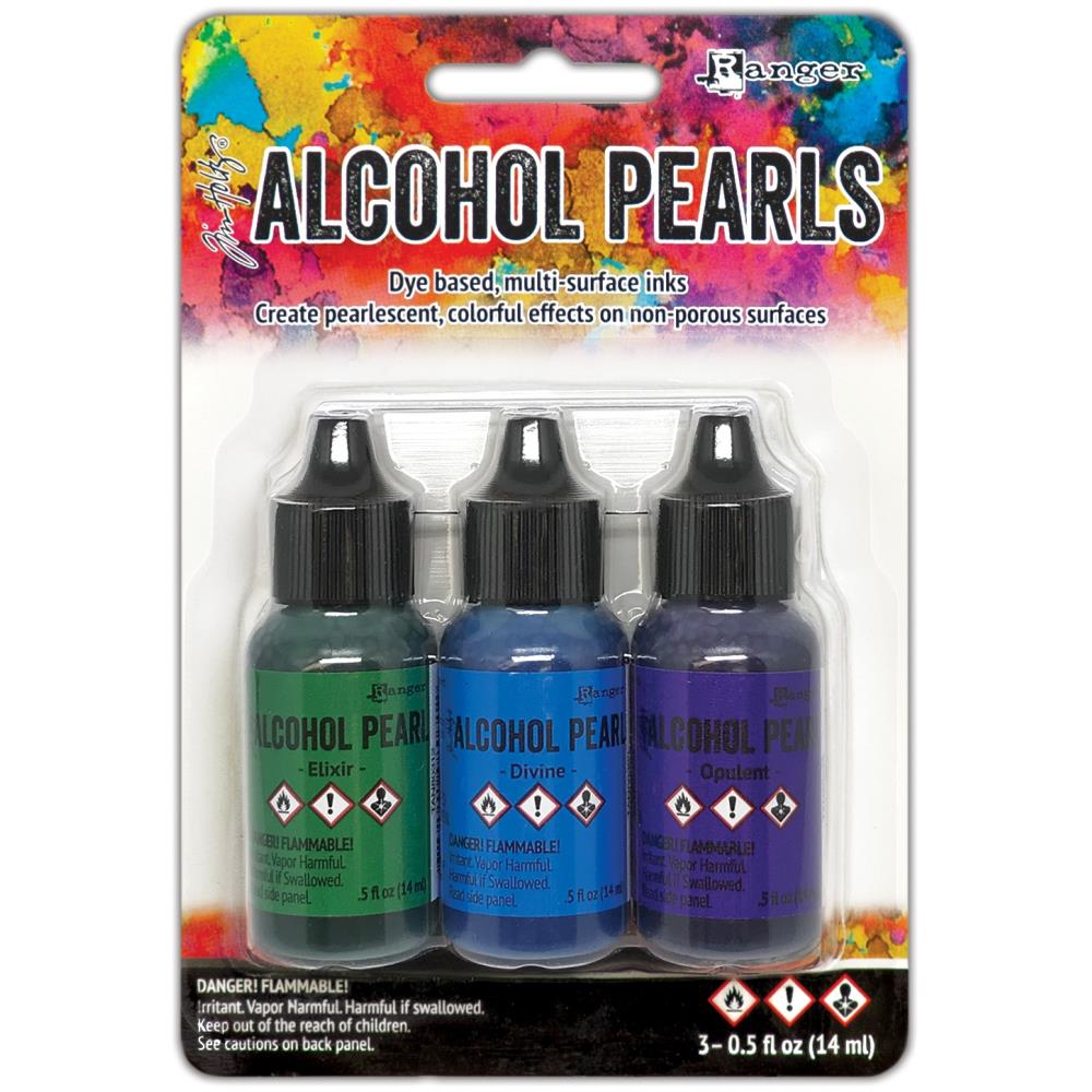 Tim Holtz Alcohol Ink Pearls Kit 6 - Elixir Divine Opulent - Ranger (Copy)