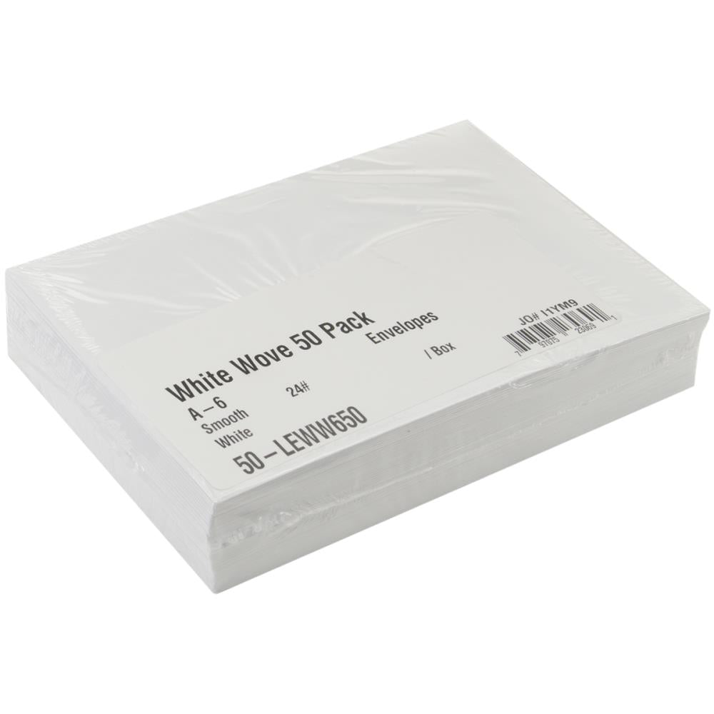 A6 Envelopes Value Pack White 50/Pkg - Leader Paper Products