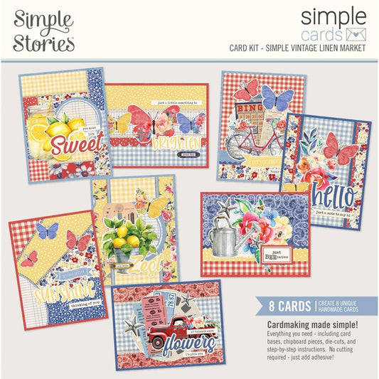 Simple Cards Simple Vintage Linen Market -Simple Stories Card Kit