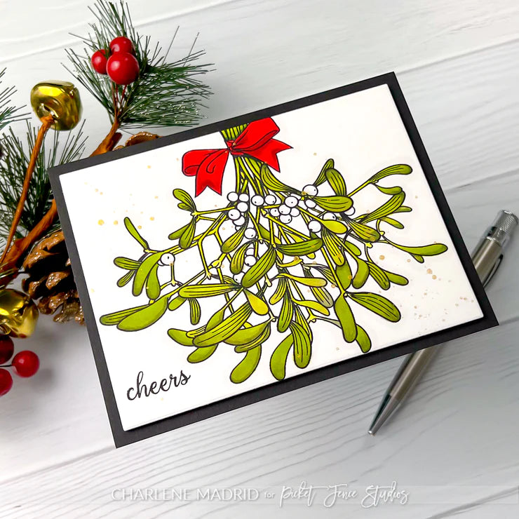 Mistletoe Kisses Clear Stamps by Picket Fence Studios