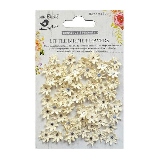 Copy of Little Birdie Handmade Florettes Flowers Beaded Micro Moon Light 60 per Package