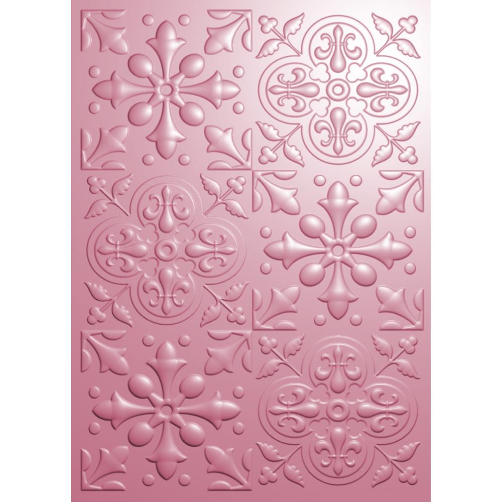 Mosaic Tile 3D Embossing Folder 5x7 - Crafters Companion