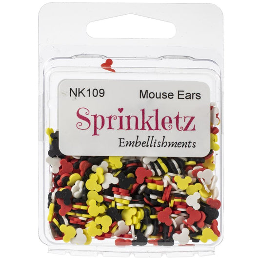 Mouse Ears Vacation Sprinkletz Embellishments for Crafts by Buttons Galore