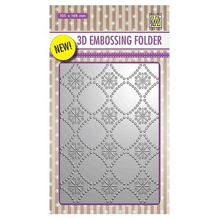 Background Flowers 2 3D Embossing Folder - Nellies Choice