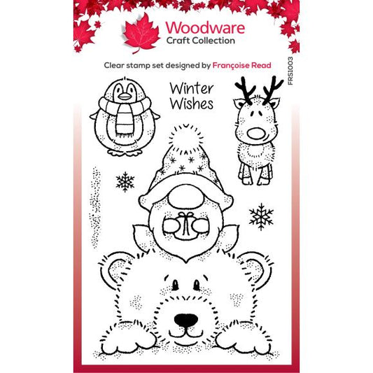 Norman and Friends 4x6 Clear Stamp Set Woodware Craft Collections - Creative Expressions