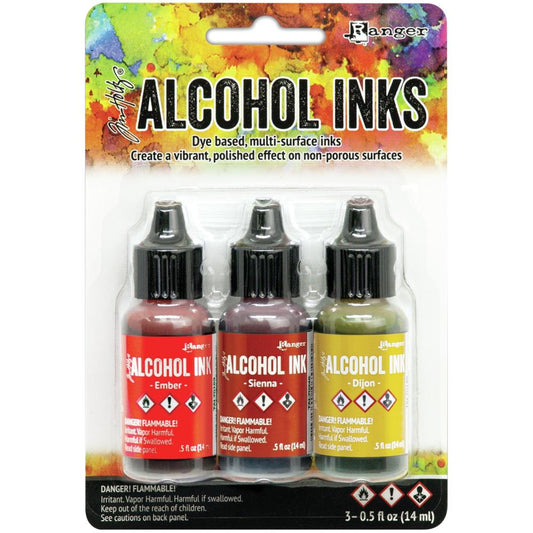 Tim Holtz Alcohol Ink .5 Ounce 3 Pack - Orange Yellow Spectrum - Ranger