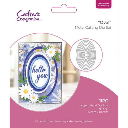 Oval Nesting Cutting and Embossing Dies - Crafters Companion