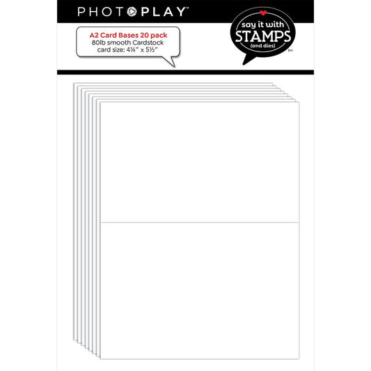 Say It With Stamps A2 Card Bases 20/Pkg 80# - Photoplay Paper