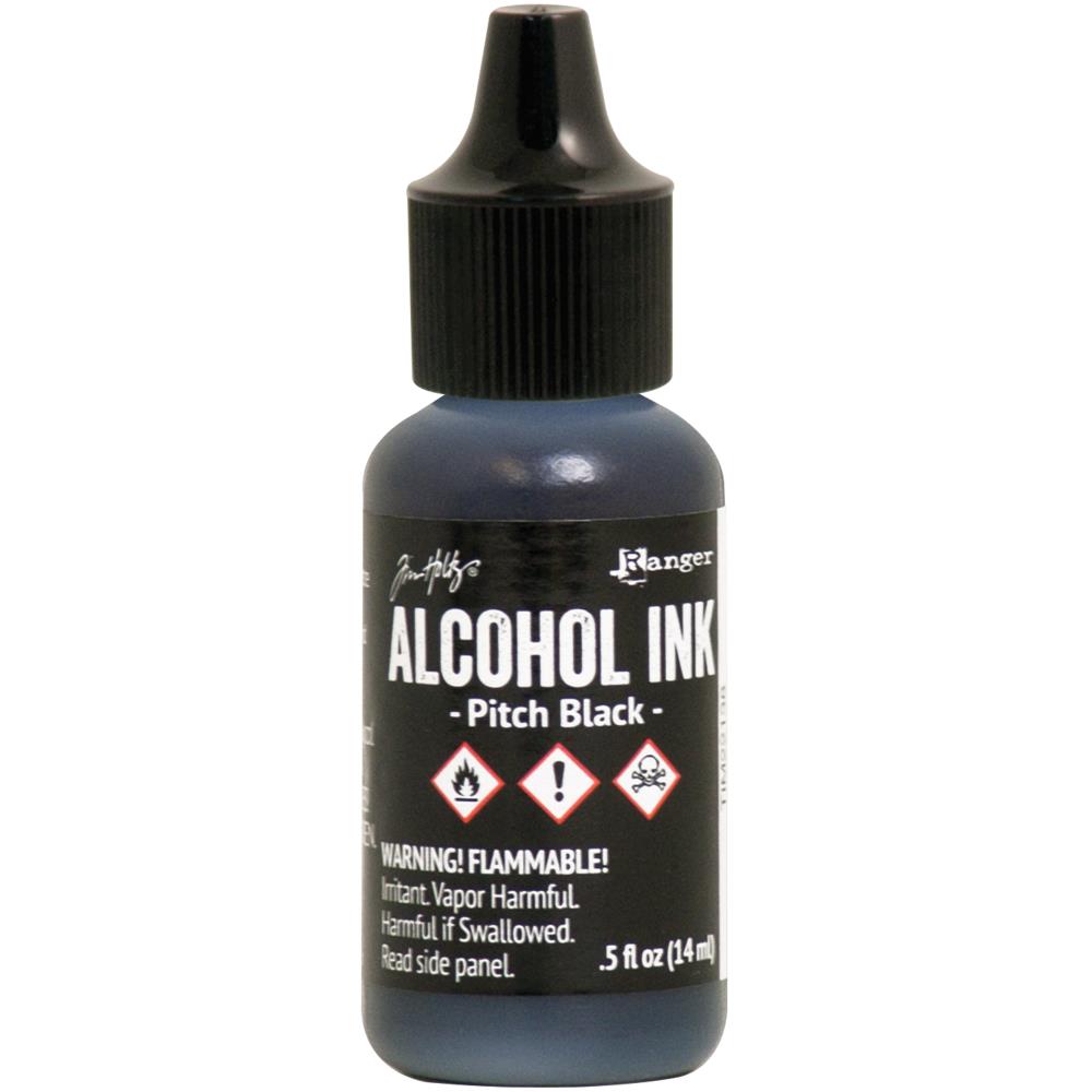 Tim Holtz Alcohol Ink .5 Ounce Pitch Black - Ranger