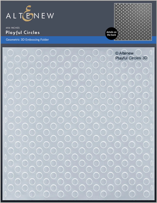 Altenew Playful Circles 3D Embossing Folder 6x6