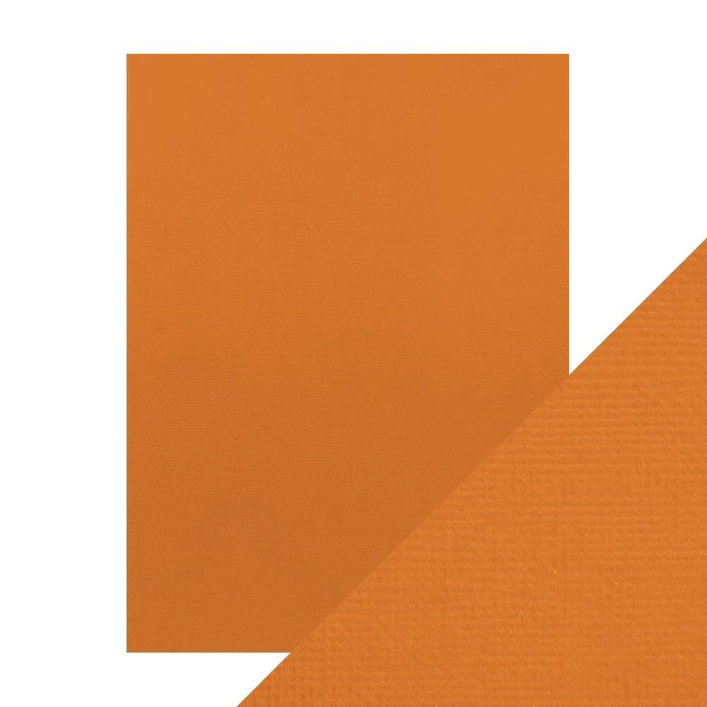 Pumpkin Orange - Craft Perfect Weave Textured Classic Cardstock 8.5"X11" 10/Pkg